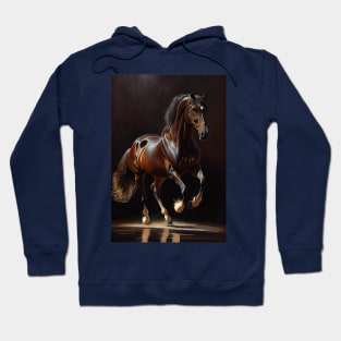 Belgian Warmblood - Oil paint Hoodie